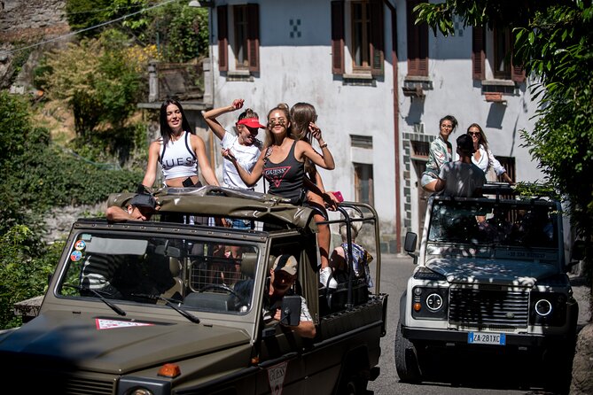 Como-Brunate Jeep Sightseeing Tour & Funicular Rail SKIP THE LINE - Brunate old village + Liberty villas: what you’re actually looking at