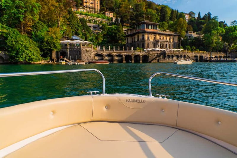 Como: Private 1-Hour Boat Rental - More Villas Along the Way: Villa Pizzo and Villa di Versace