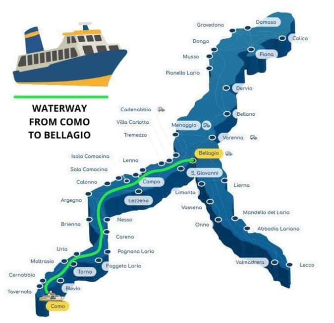 From Milan: Lake Como Cruise with Visits to Como & Bellagio - Bellagio First: The 15-Minute Ferry and Your Free Time