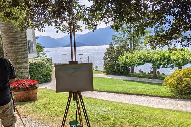 Private painting class on Lake Como shores Bellagio - Painting en plein air at Villa Melzi’s gardens in Bellagio