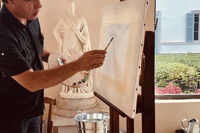 Private painting class on Lake Como shores Bellagio - What the 90-minute session looks like, step by step