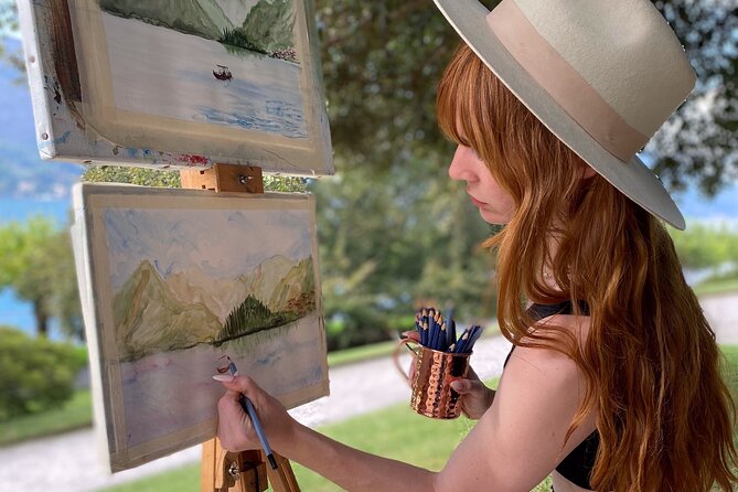 Private painting class on Lake Como shores Bellagio - Meet Maestro Abele Vadacca and the assistant team